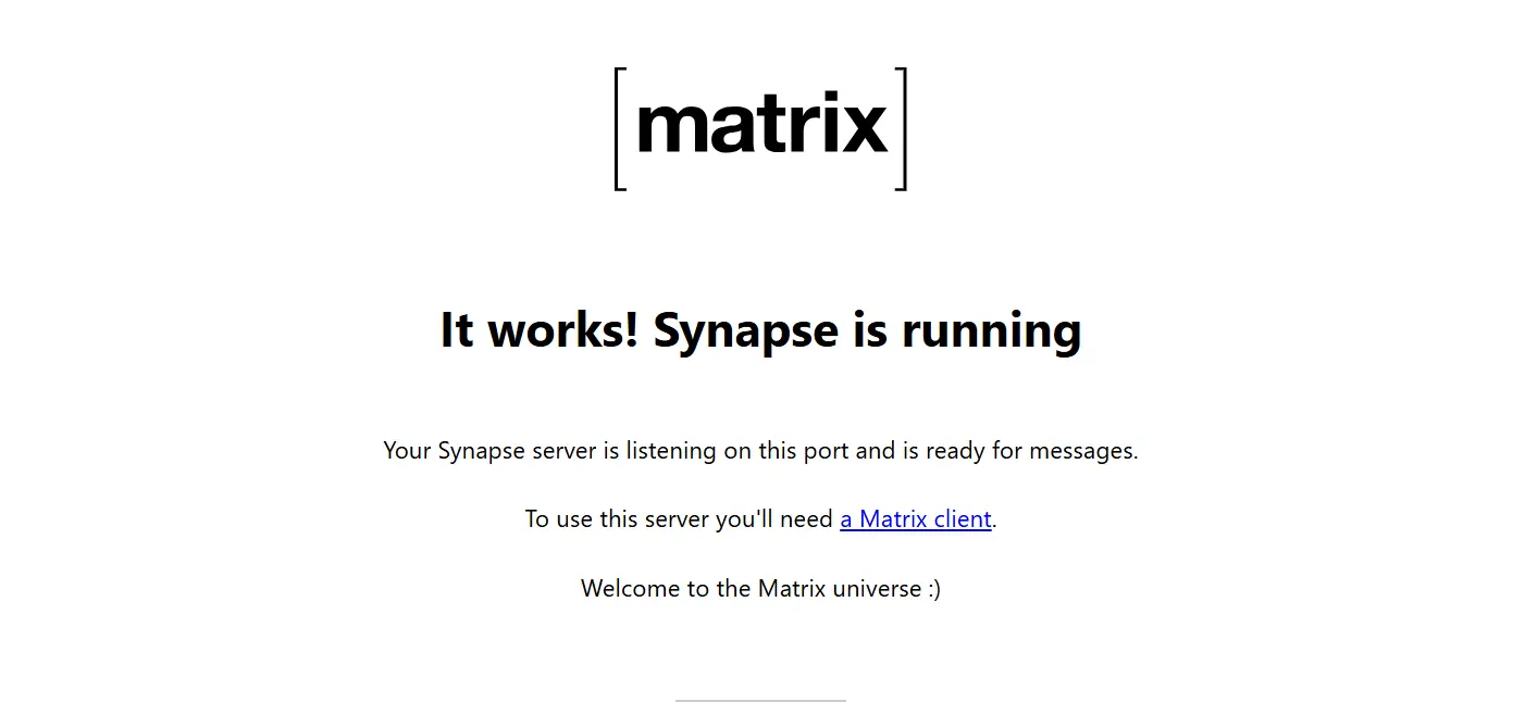 Matrix secure messaging interface for private communication